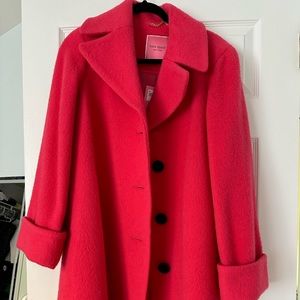 Kate spade Brushed wool coat bright retail $648.00